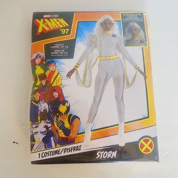 NWT X-Men 97 Storm Adult Women's Halloween Costume Cosplay Comic Book Size L - Picture 2 of 5